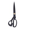 Sewing Scissors 10in Black High Manganese Steel Iron Ergonomic Curved