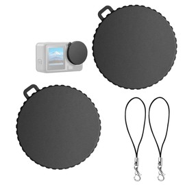 Set of 2 For DJI Osmo Action 4/Action 3 Accessories Universal Lens Cover Lightweight Anti-Scratch Lens Cap with Strap
