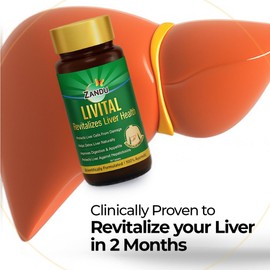Zandu Livital Tablets, 100% Ayurvedic Ingredients, Protects Liver Against Various Hepatotoxins| Beneficial in Fatty Liver| Improves Digestion and Appetite & Aids in Liver Detox