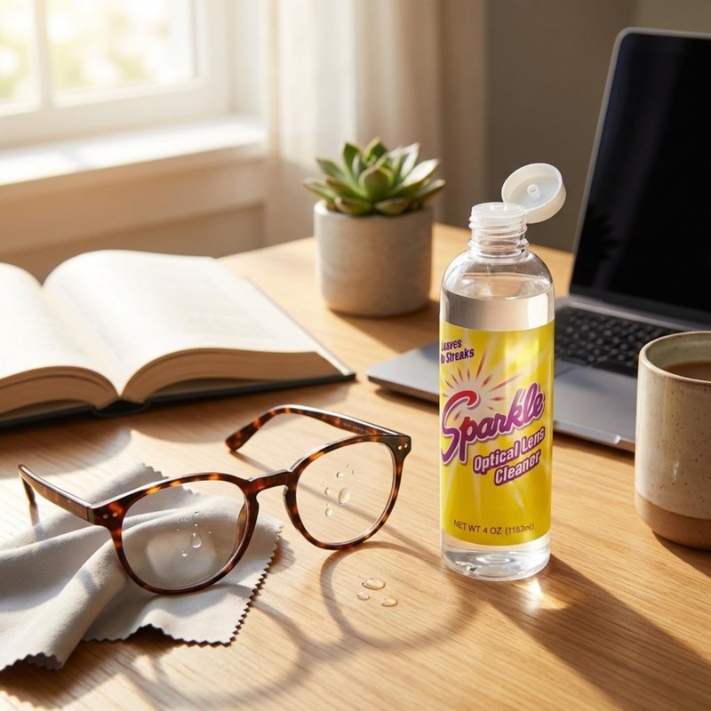 Sparkle Lens Cleaner for Glasses & Optical Surfaces – Ammonia-Free,