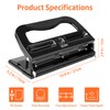 XOOL 3 Hole Punch, Heavy Duty Metal Hole Puncher for