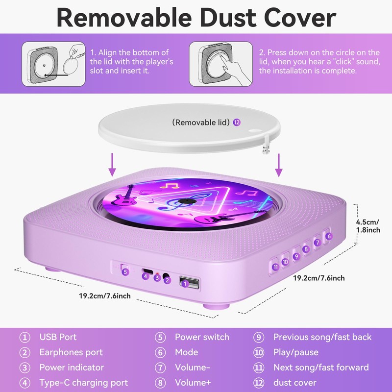 Radio with CD Player Children: Kegaudio Portable CD Players Portable