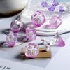 Mouse Resin DND Dice, DNDND 7PCS D&D Die with Velvet