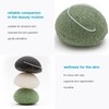 Intirilife Konjac sponge in green - 6.5 cm diameter -
