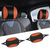Hovom 2PCS Car Headrest Cover, Soft Breathable Leather Cars Front