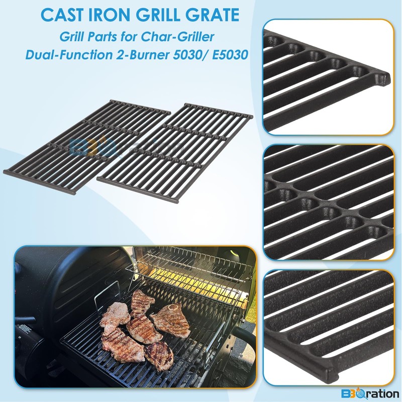 BBQration 17 11/16" Grill Grate for Char Griller E5030 Dual