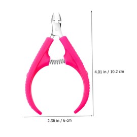 TOVINANNA 2Pcs Professional Stainless Steel Cuticle Nipper Durable Manicure Tool for Nail Trimming and Dead Skin Removal Comfortable Grip for Precise Pedicure Care