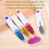 4Pcs thread snips Embroidery Scissors with Cover, thread snips for