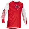 Fly Racing 2022 Adult Lite Jersey (Red/White, Large)