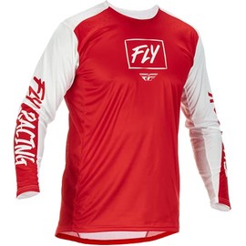 Fly Racing 2022 Adult Lite Jersey (Red/White, Large)