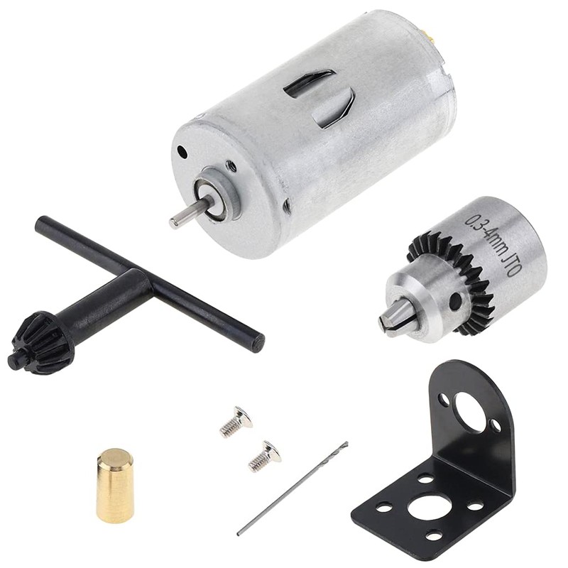 0.6-6 mm B10 DC 12V-36V Lathe 555 Motor Chuck with
