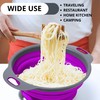 Black and Purple Food Strainer for Kitchen - Small Silicone
