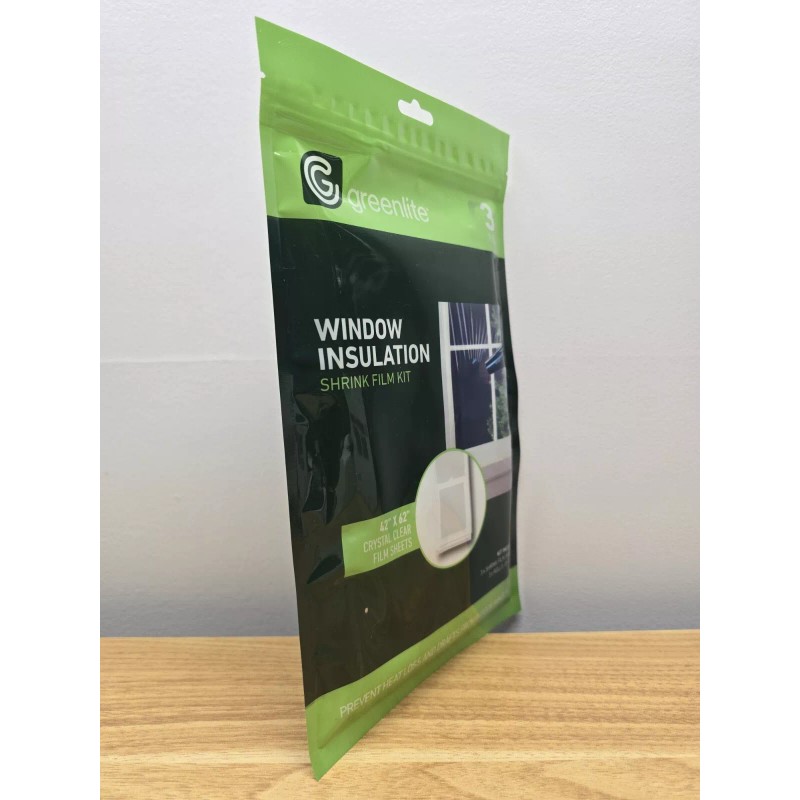 Greenlite Window Insulation Crystal Clear Shrink Film Kit 3 Sheet