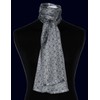 Lorenzo Cana 89202 Women's Scarf 100% Silk in Harmonious Grey