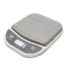 Wedo 502000 Elektronische Brief- und Päckchenwaage (mit Klappteller 2000g/1g) weiss/grau