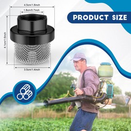 Nuanchu 2 Pcs Hose Inlet Strainer Filter Suction Strainer Garden Screen Garden Hose Pump Inlet Sprayer Filter 3/4 7/8 Thread for Sprayer 390 395 495