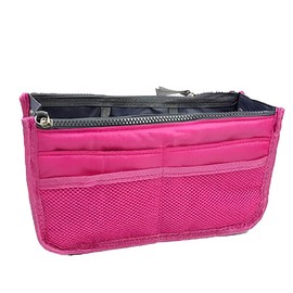 Bag Insert Organiser Handbag Women - Durable Nylon Travel Makeup Purse Wallet Pouch Organiser for Handbag and Purse - Compact and Space-Saving Design