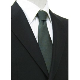 OnCoM thsu1402-003 Men's Necktie, Nishijin Textile, Green, Business, Simple, Micro Dot, Silk, Gift, Made in Japan, green