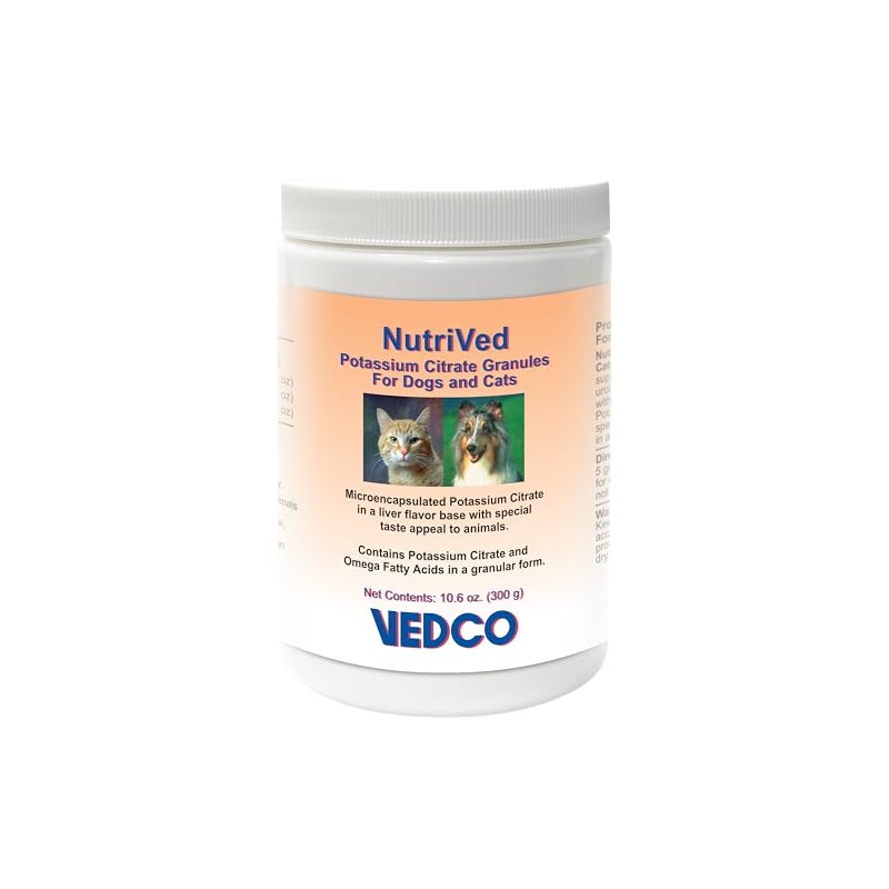 Nutrived Potassium Citrate Granules for Dogs and Cats, 300g