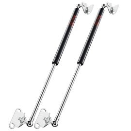 PAMAGOO 30 inch 200 lbs Gas Strut 890 N Per Prop 30" Gas Spring Shock with L-Type Mounts for Heavy Duty Bed Box Lid Window Basement Floor Door(Fit 160-220 lbs Weights) Qty 2
