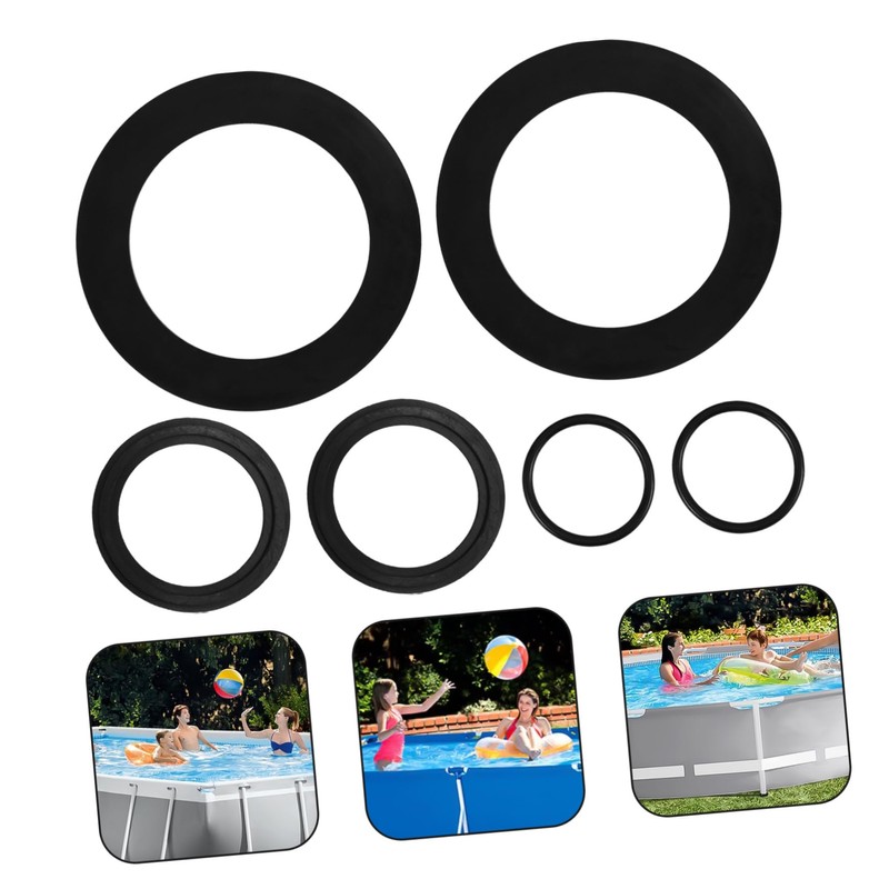 Gatuida 6pcs Pool Plunger Valves Washer Replacement Parts Materials Pool