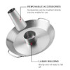 Tellshun Beer Can Chicken Holder, 12 Inch Stainless Steel Grill,