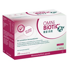 OMNi BiOTiC OMNi BiOTiC Travel | 28 servings (140g) | 10 bacterial strains | 5 billion germs per daily dose | powder | Vegan | Gluten free | Lactose free | For daily use