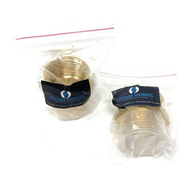 G Thread (Metric BSPP) Male to NPT Thread Female Pipe Fitting Adapter - Lead-Free Adapter (Two,1 inch)