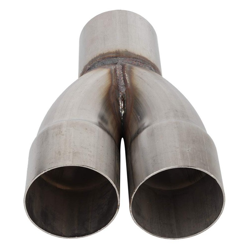 Dual Exhaust Adapter Connector, Exhaust Pipe, Universal Stainless Exhaust Y