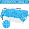 4 Pack Puppy Dog Paw Print Table Cloths, Blue Paw