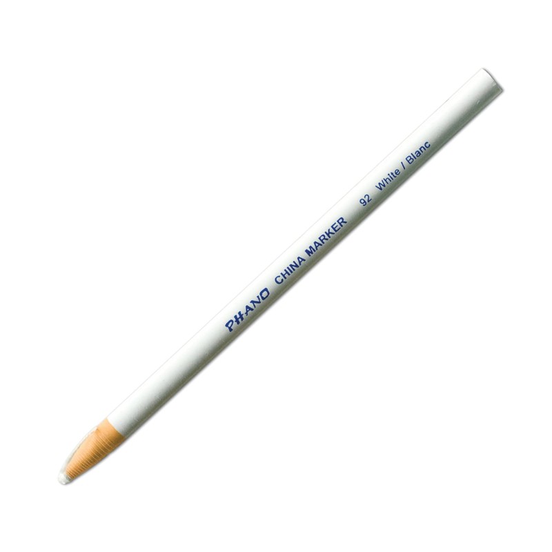 Dixon® Phano® China Markers, White, Box Of 12