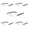 VisionGlobal 5 Pairs Reading Glasses, Blue Light Blocking Glasses, Computer