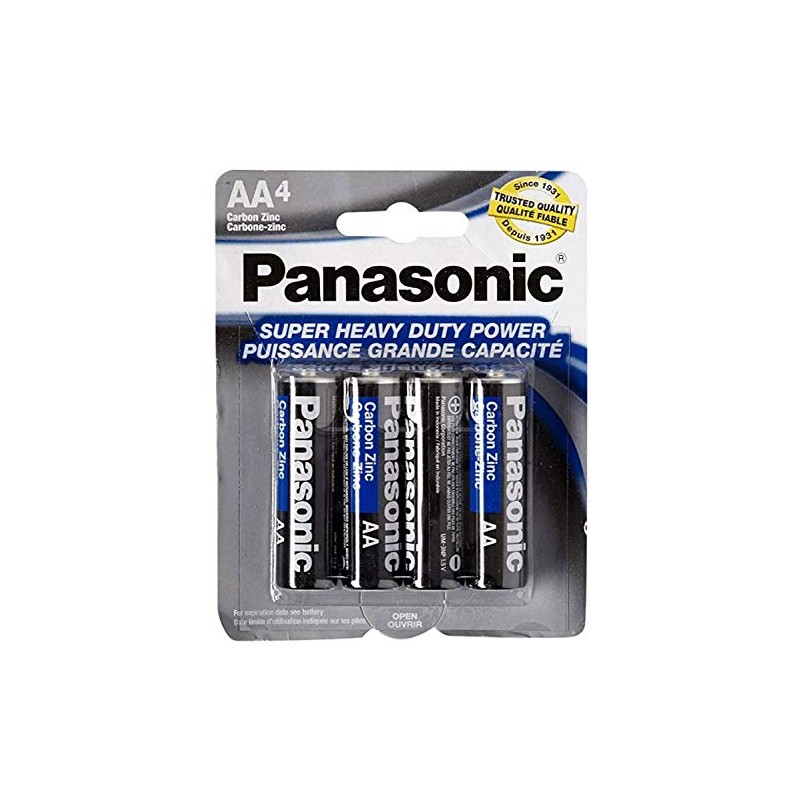 Panasonic 5741 8PC AA Batteries Super Heavy Duty Power Carbon