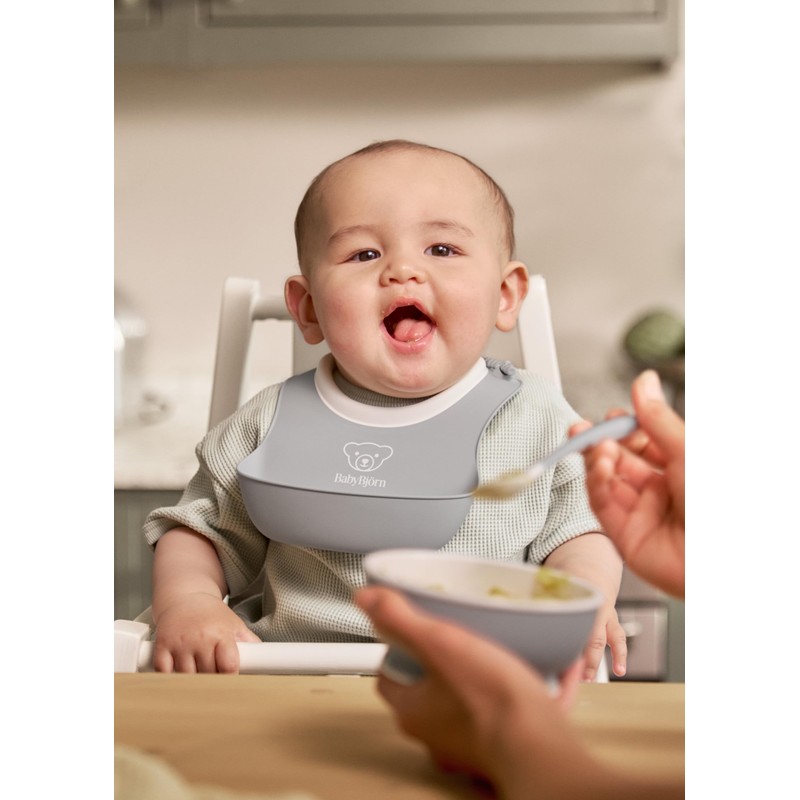 BabyBjörn Baby Feeding Set, 3 pcs, Grey