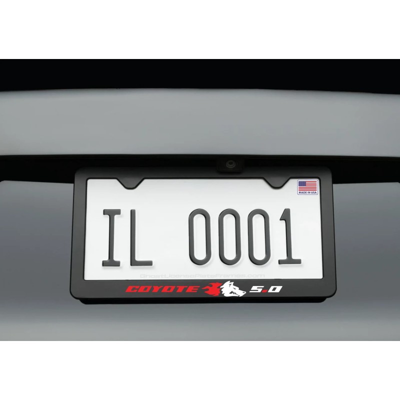 Ghost License Plate Frames Mustang GT License Plate Fram Black
