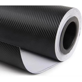 DIYAH 3D Black Carbon Fiber Film Twill Weave Vinyl Sheet Roll Wrap DIY