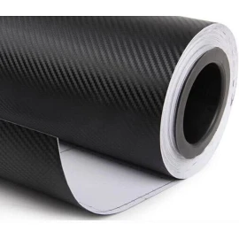 DIYAH 3D Black Carbon Fiber Film Twill Weave Vinyl Sheet Roll Wrap DIY