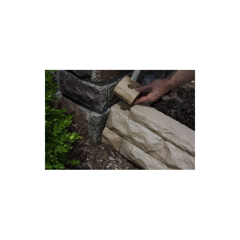 Good Ideas GW-WALLC3-SAN Garden Wizard Border Finish Kit, Sandstone