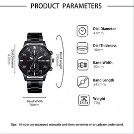 Weicam 4 Pcs Wholesale Watches Men Simple Round Dial Analog Quartz Wrist Watch