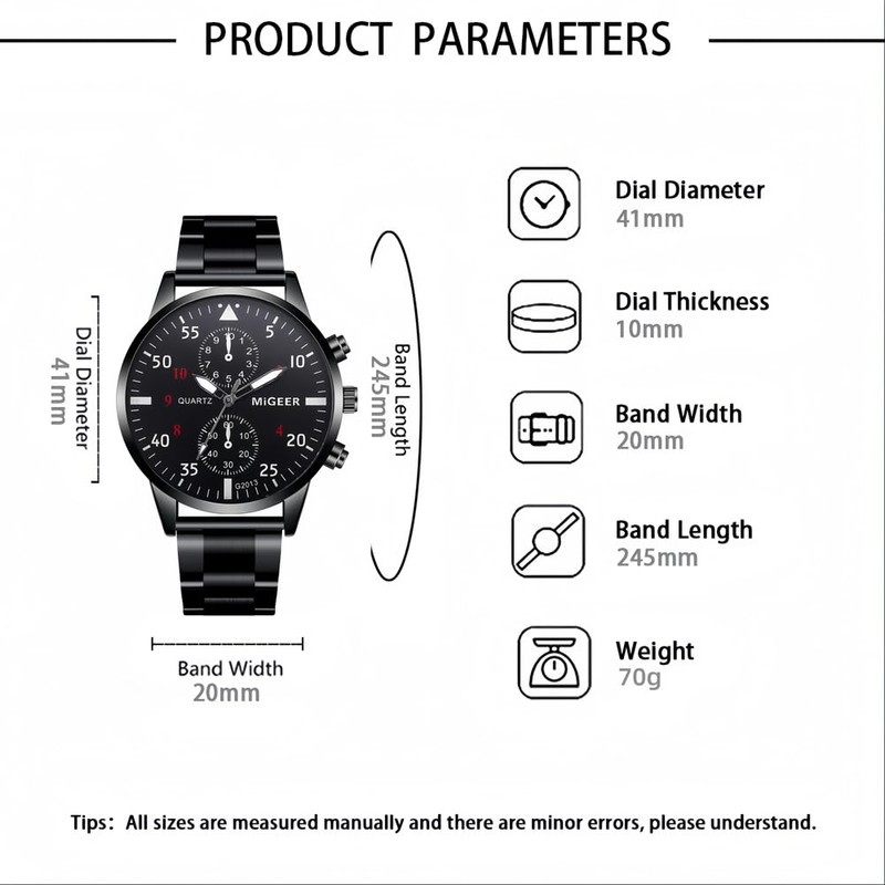 Weicam 4 Pcs Wholesale Watches Men Simple Round Dial Analog