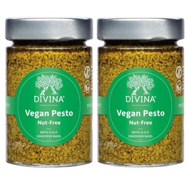 DIVINA Italian Vegan & Nut Free Pesto, 6.7 oz (2-Pack)