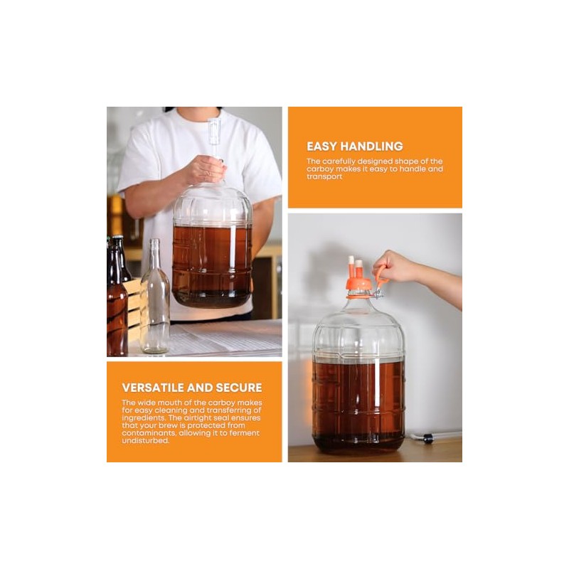 E.C. Kraus 3 gal Glass Carboy