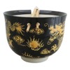 Black And Yellow Dragon King Ceramic Donburi Ramen Bowl With