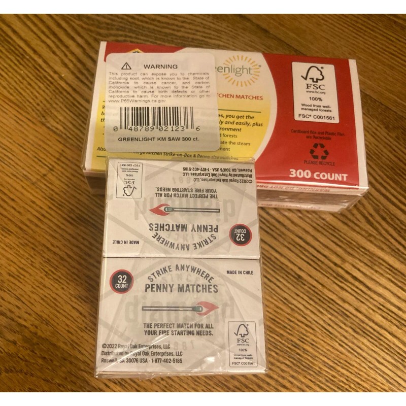 (2 boxes) Diamond Strike Anywhere (Penney Matches & Large Kitchen