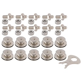 New Marine Loxx Set of 10 Tops + Threaded Screws M5 x 10 + Key