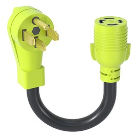 4 Prong 50 amp to 30 amp Generator Adapter,NEMA 14-50P Male to L14-30R Famale,Generator Transfer Switch Adapter Cord,ETL Listed(1FT)