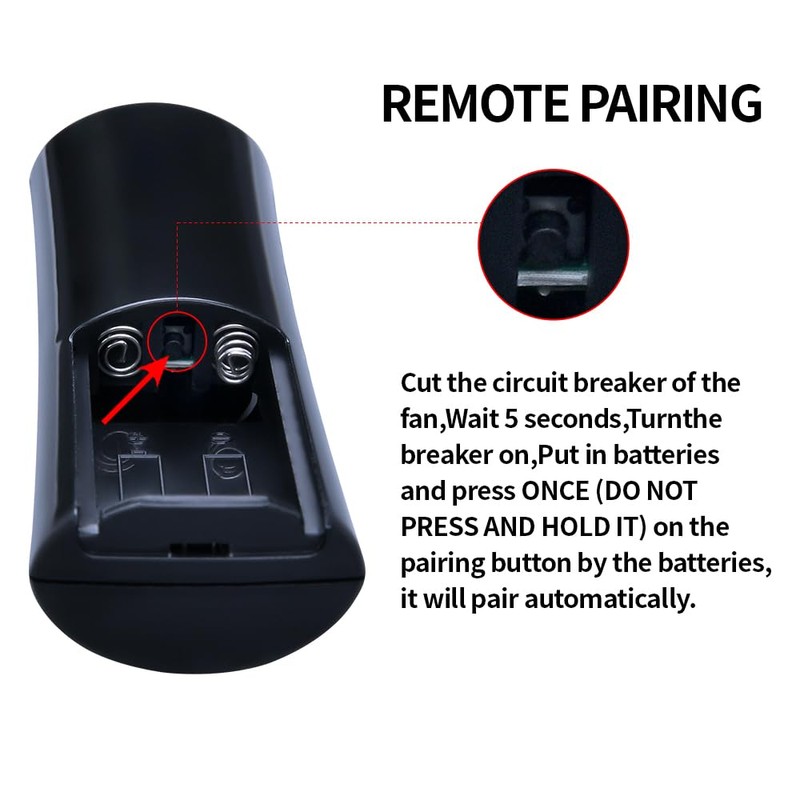 Replacement Ceiling Fan Remote Control Compatible with Hunter K6266 and