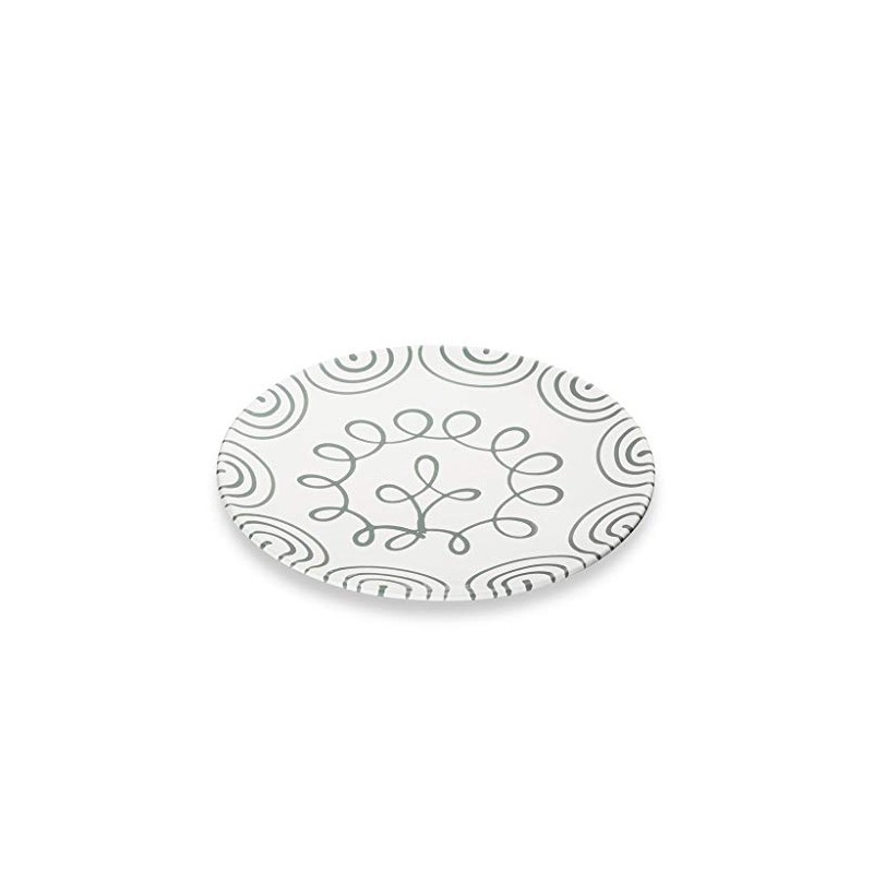 GMUNDNER KERAMIK Dinner Plate Cup Diameter 28 cm Grey Flamed