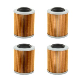 Filtro de Aceite de 4 Piezas con KN152, HF152, OEM 420256188, para CAN AM Outlander 330 400 450 500, Alto Caudal, Fácil Instalación