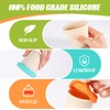 Kamehame 6oz Silicone Ice Cream Containers with Lids, Mini Tubs